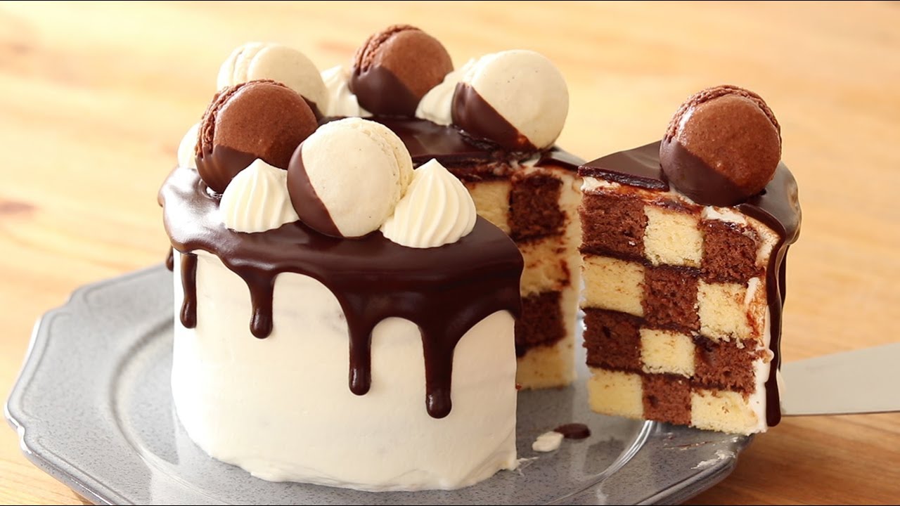 サンセバスチャン 生チョコケーキの作り方 Chocolate Chess Board Cake りこチャンネル